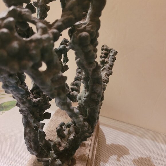 UNIQUE ORGANIC PIECE OF ART! Cast Bronze Ant Hill Sculpture - VINTAGE- BRUTALIST - Picture 16 of 16